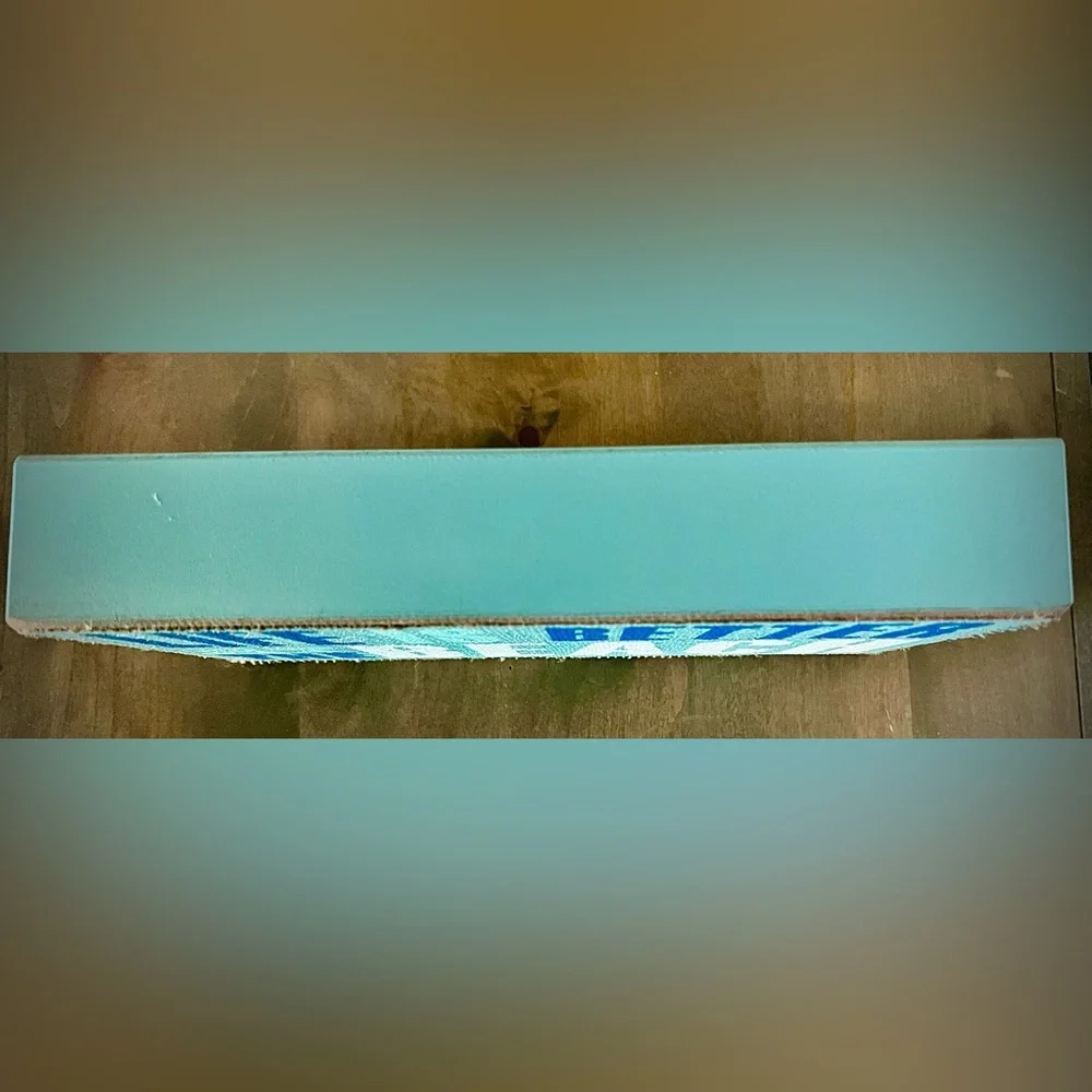 WOODEN SIGN
“Life is Better at the BEACH” Painted Burlap Blues/ Greens NEW - Picture 3 of 6